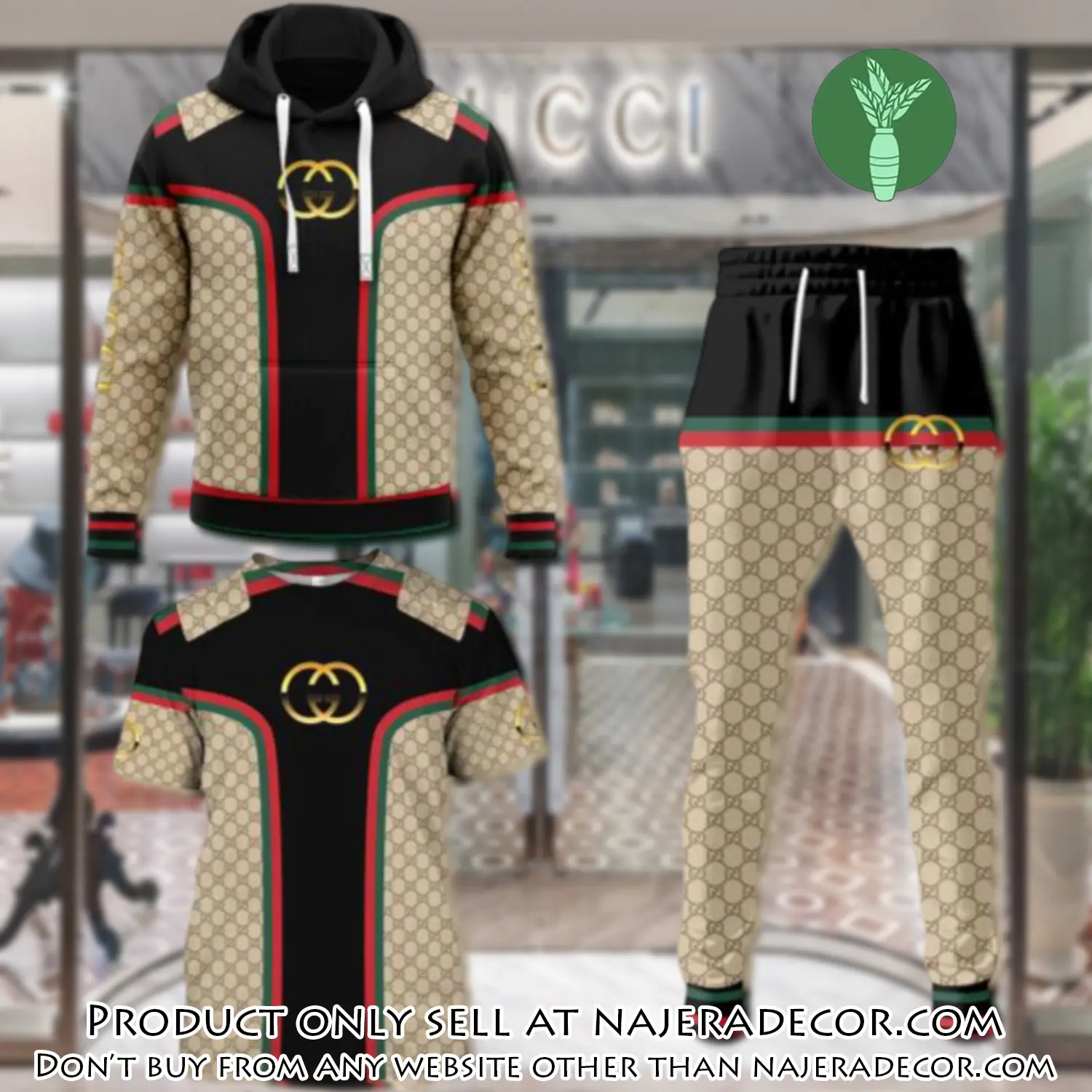 Gucci luxury brand combo tshirt hoodie long pants set trending 24 outfit sport lcs1027 njr2633161
